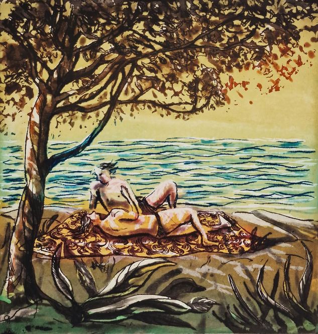 Hovedbilde De elskende og havet 1/50
