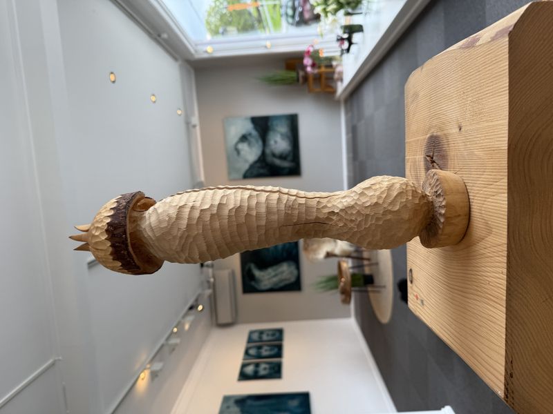 Granatballer, treskulptur