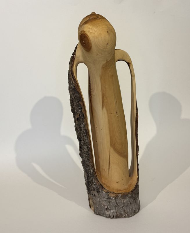 Kyss, treskulptur
