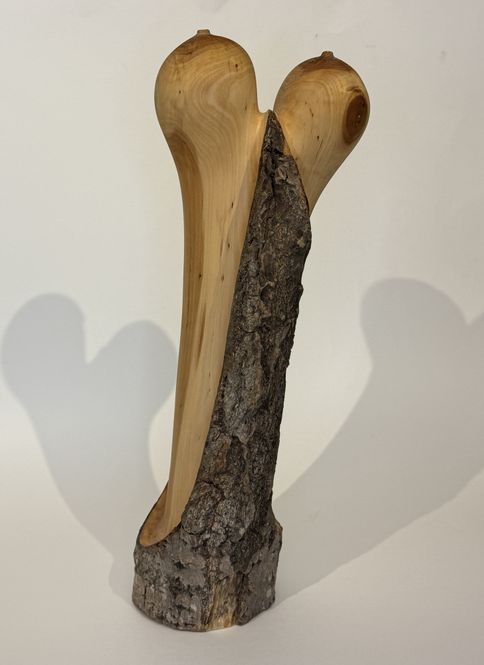 Hovedbilde Kyss, treskulptur