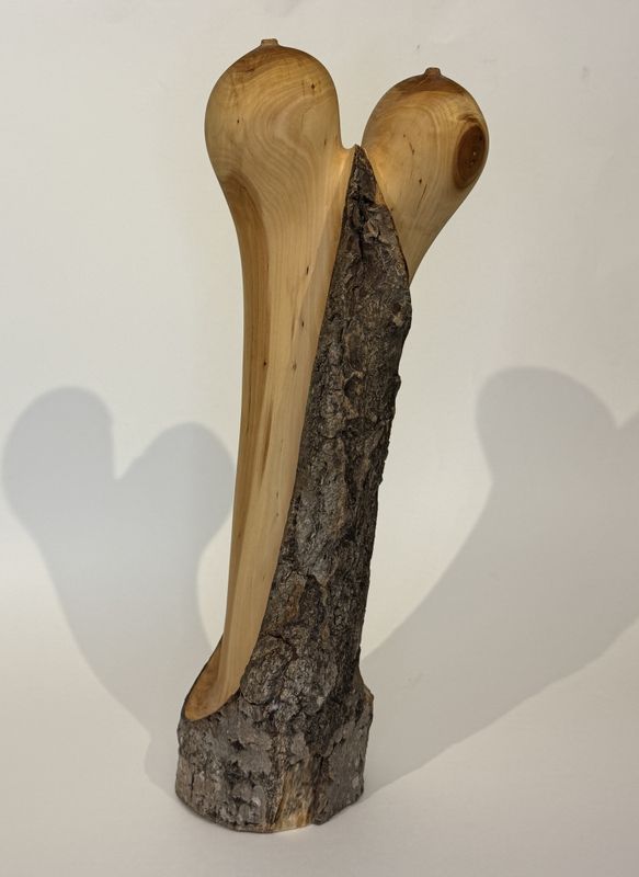 Kyss, treskulptur