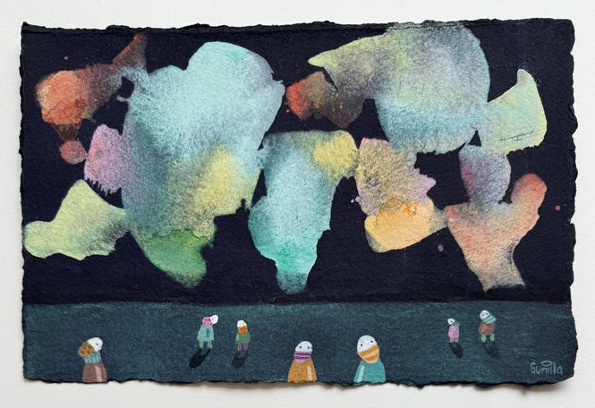 Hovedbilde Et mektig skue - Original akvarell